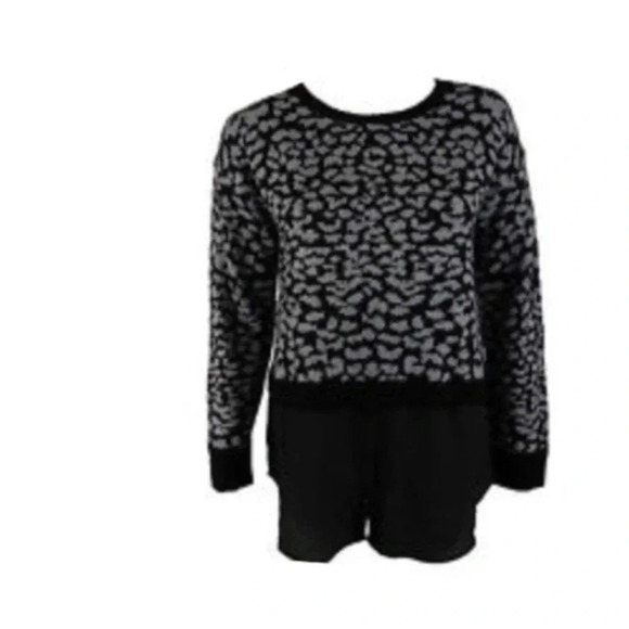 Kensie leopard print sweater - Picture 1 of 5